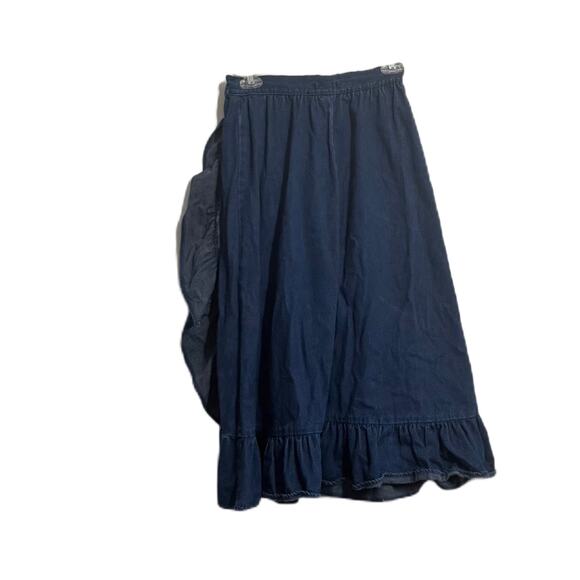 Vintage 1980s Cherokee Denim Wrap Skirt Size 8 Style J4210 - Picture 2 of 3